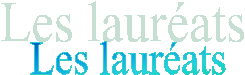 Liste des lauréats année par année